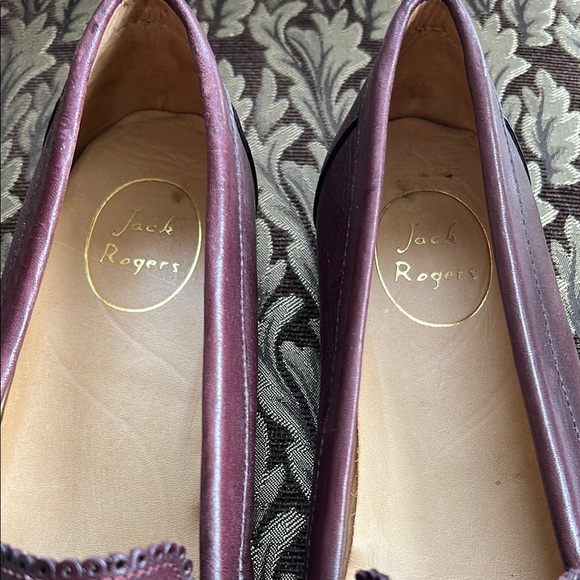 Jack Rogers Women's Burgundy Loafers - Picture 8 of 8